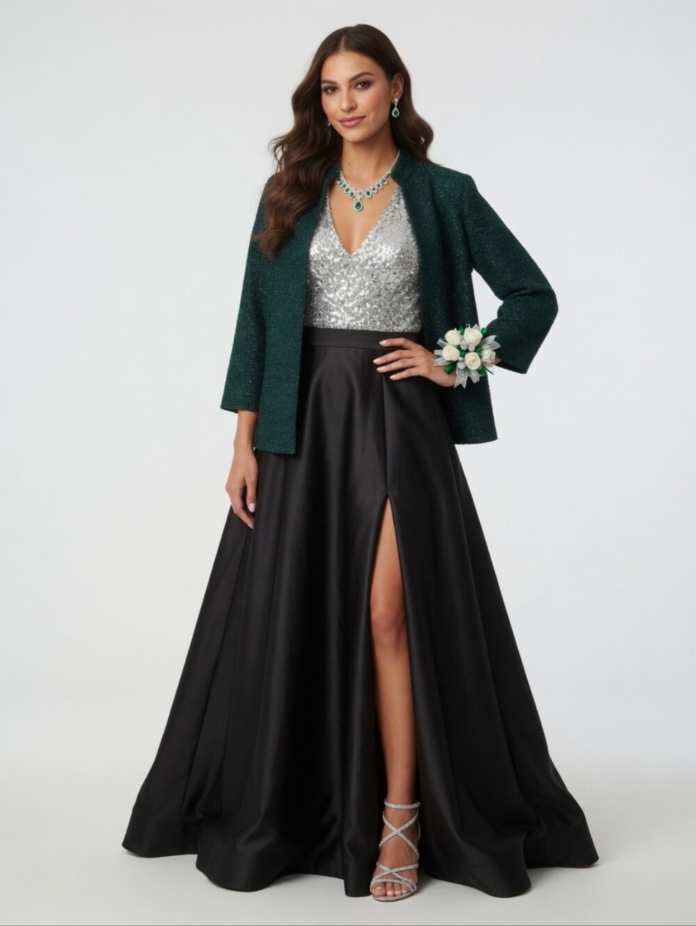 Alex Evenings Green Cardigan